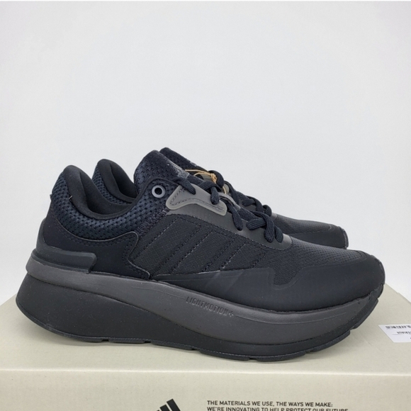 New Adidas ZNCHILL Lightmotion+ 'Black Carbon' Women's Running Shoes Size 7.5 - Picture 4 of 10